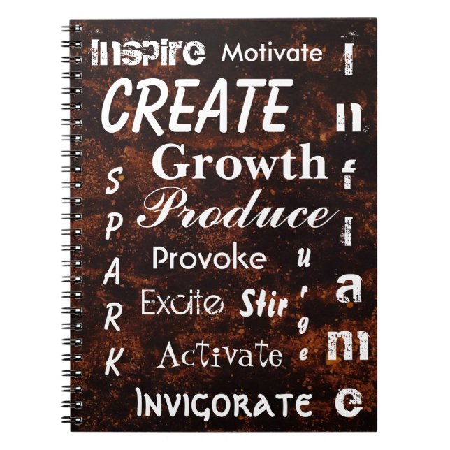 Caderno Espiral Escrevendo Bronze Blasclado (Frente)