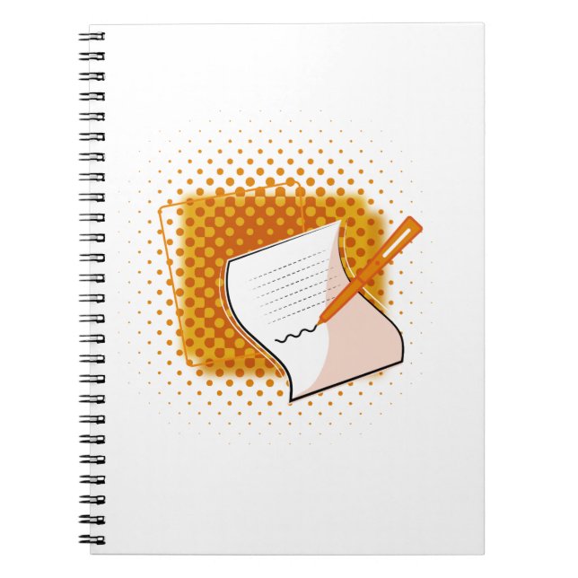 Caderno Espiral Escrevendo sobrevoo (Frente)