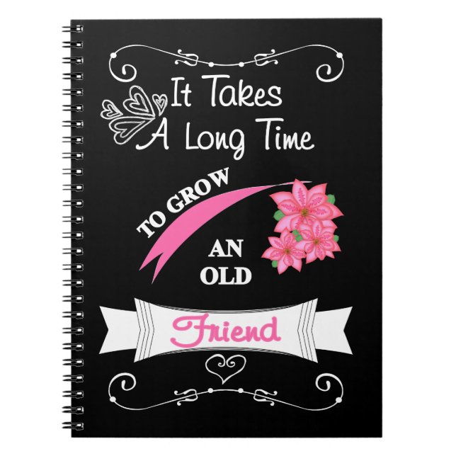 Caderno Espiral Escrever Bastante Para Uma Antiga Imagem De Tipogr (Frente)