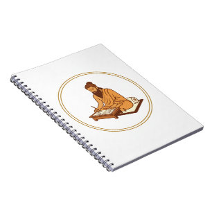 Caderno Espiral Escrita de Textos Sagrados pelo Sábio Antigo