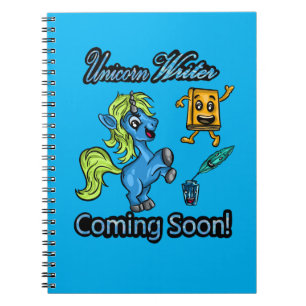 Caderno Espiral Escritor de Unicórnio - Em Breve! Notebook espiral