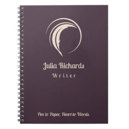 Caderno Espiral Escritor personalizado