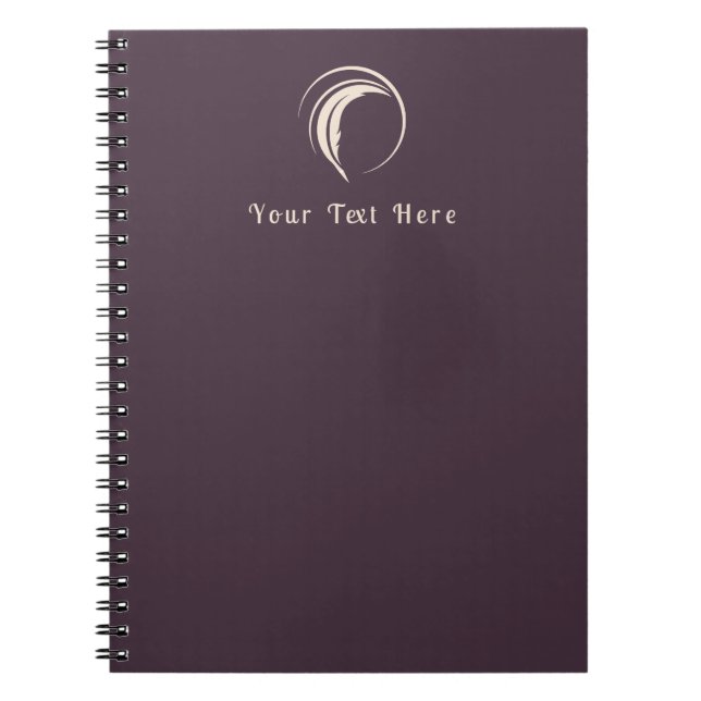 Caderno Espiral Escritor Personalizado (Frente)