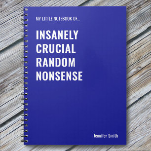 Caderno Espiral Escritório Incrivelmente Crucial de Citação Engraç