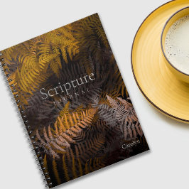 Caderno Espiral Escritura Cristã Lush Diário Verde