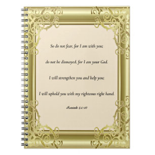Caderno Espiral Escritura, Isaiah 41:10