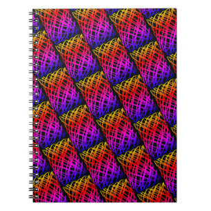 Caderno Espiral Escrivora Simples Meia gota Fundo Negro