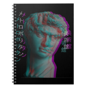 Caderno Espiral Escultura da Grécia Antiga Cabeça de Estátua Va