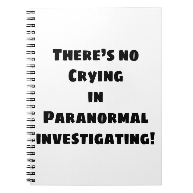 Caderno Espiral escuro, humor, dia paranormal nacional, fantasma,  (Frente)