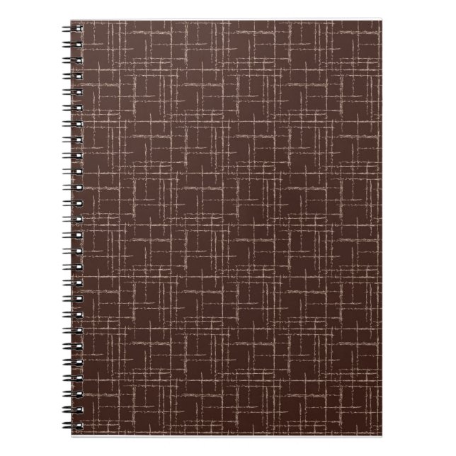 Caderno Espiral Escuro texturizado. (Frente)