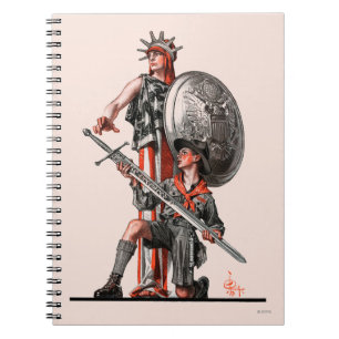 Caderno Espiral Escuteiro e liberdade de menino