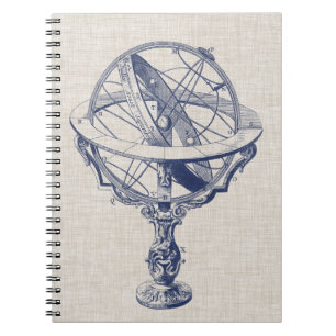 Caderno Espiral Esfera de Armilário