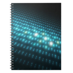 Caderno Espiral Esferas azuis 3D