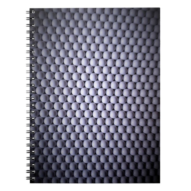 Caderno Espiral Esferas brancas (Frente)