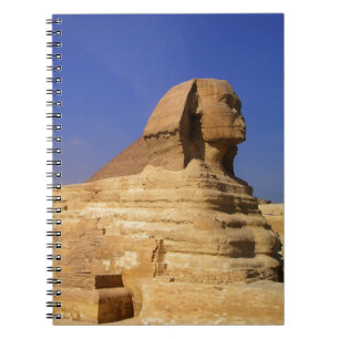 Caderno Espiral Esfinge excelente de Giza, Egito