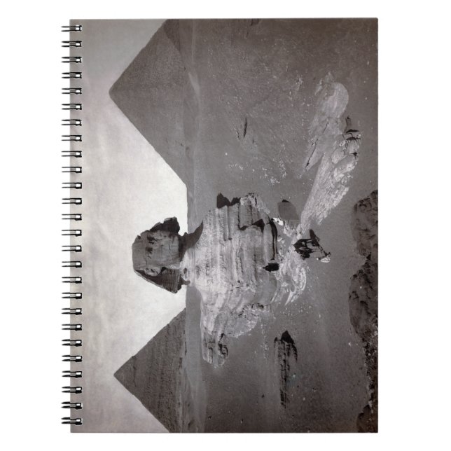 Caderno Espiral Esfinge excelente de Giza Necropolis e Pirâmides (Frente)