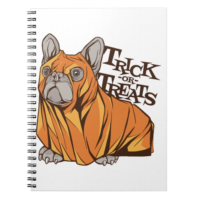 Caderno Espiral Esfregões de Dia das Bruxas (Frente)