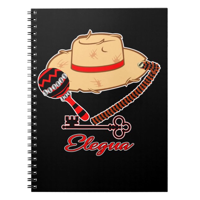 Caderno Espiral Eshu Elegua Laroye hat (Frente)