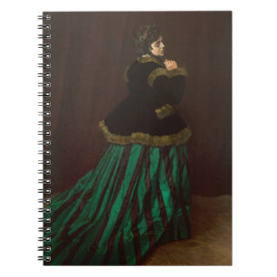 Caderno Espiral Eslegância Vitoriana Verde Arte Tirada