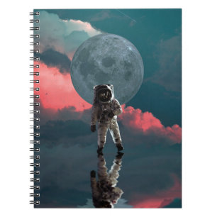 Caderno Espiral Espaço Astronauta de Arte Exterior