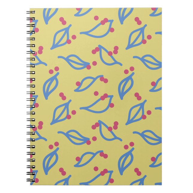 Caderno Espiral Espalhados - Mostarda Amarela (Frente)