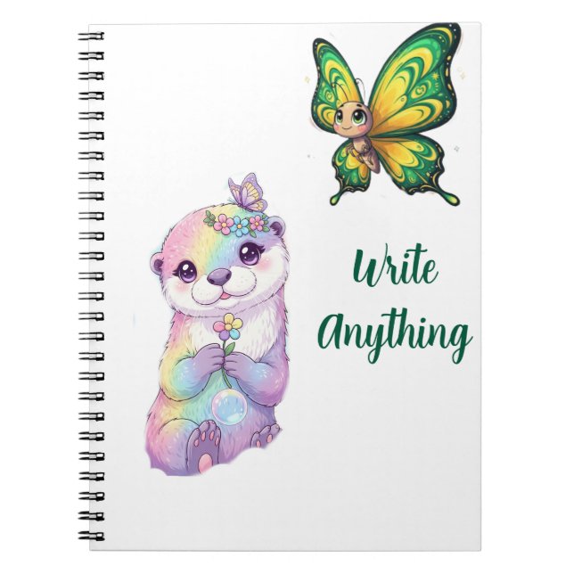Caderno Espiral Espalhe suas asas" Notebook Butterfly (Frente)