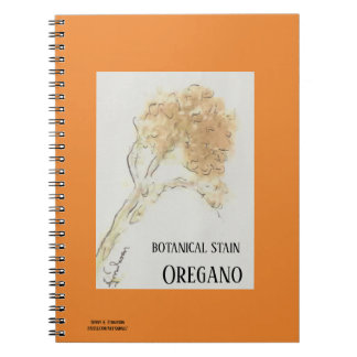 CADERNO ESPIRAL ESPANHA BOTÂNICA OREGANO