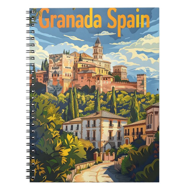 Caderno Espiral Espanha Granada (Frente)