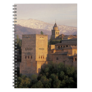 Caderno Espiral Espanha, Granada, Andaluzia O Alhambra,