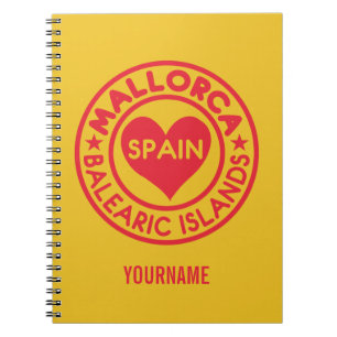 Caderno Espiral Espanha MALLORCA - notebook personalizado