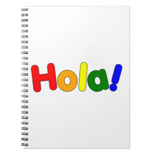 Caderno Espiral Espanhol Arco-Íris Alô: Espanol Iris Hola