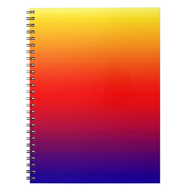 Caderno Espiral Espectro de Cores Horizontais -1 (Frente)