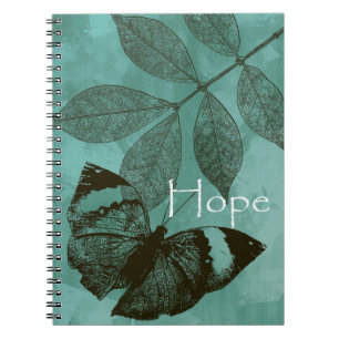 Caderno Espiral Esperança do trio da natureza