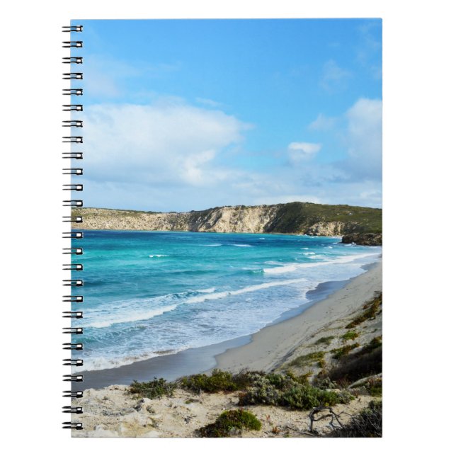 Caderno Espiral Esperanças de praia, notebook (Frente)