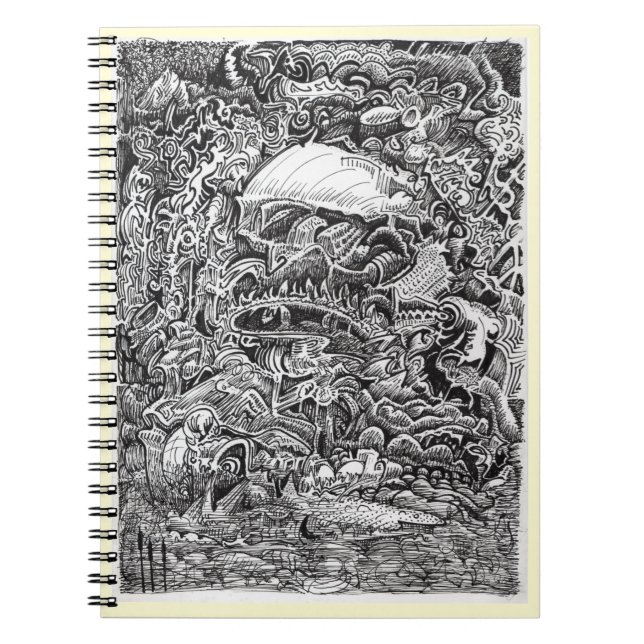 Caderno Espiral Esperando a Maelstrom  (Frente)