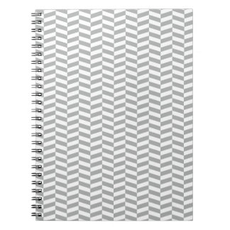 Caderno Espiral Espinha de Peixe Cinza
