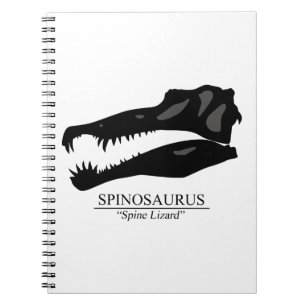 Caderno Espiral Espinossauro Crânio