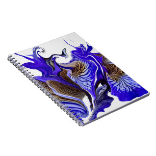 Caderno Espiral Espirais Da Flor Roxo Iris