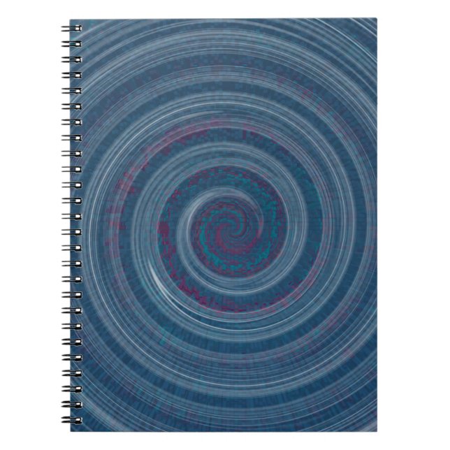 Caderno Espiral espiral azul - hipnótico (Frente)