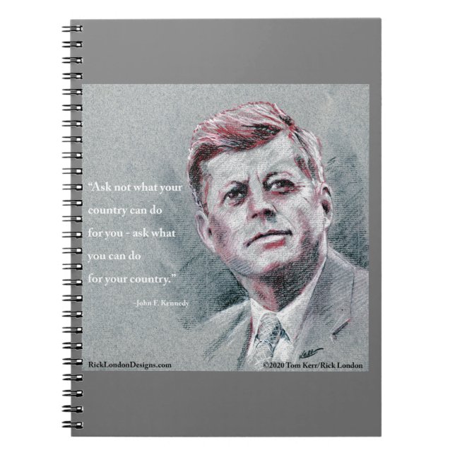 Caderno Espiral Espiral de JFK & Cote (Frente)