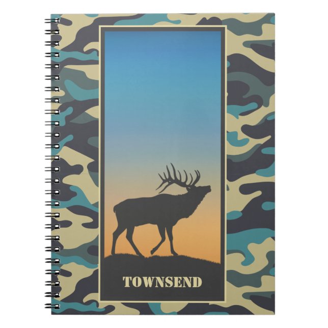 Caderno Espiral Espiral Elk e Camo (Frente)