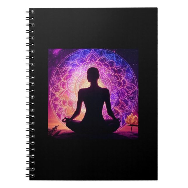 Caderno Espiral Espiral Meditativo Mandala (Frente)