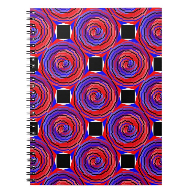 Caderno Espiral Espiral Red & Blue Counter de Kenneth Yoncich (Frente)