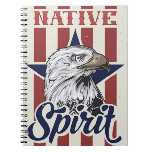 Caderno Espiral Espírito Nativo da Águia Balda
