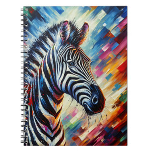 Caderno Espiral Espírito Vibrante de Safari – Arte Abstrata Colori