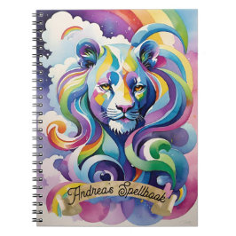 Caderno Espiral Espiritual Nexus Astral Lioness Goddese Spellbook