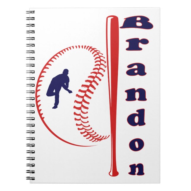 Caderno Espiral Esporte All-Star com Baseball (Frente)