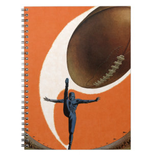 Caderno Espiral Esportes Antigos, Jogador de Futebol Americano Chu