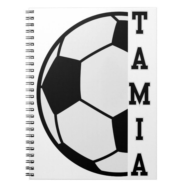 Caderno Espiral Esportes de esportes de futebol personalizados inc (Frente)