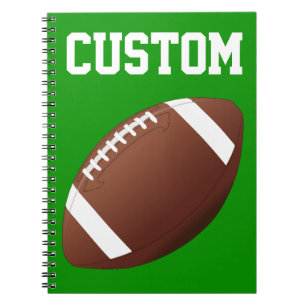 Caderno Espiral Esportes para jogador personalizado de futebol ou 